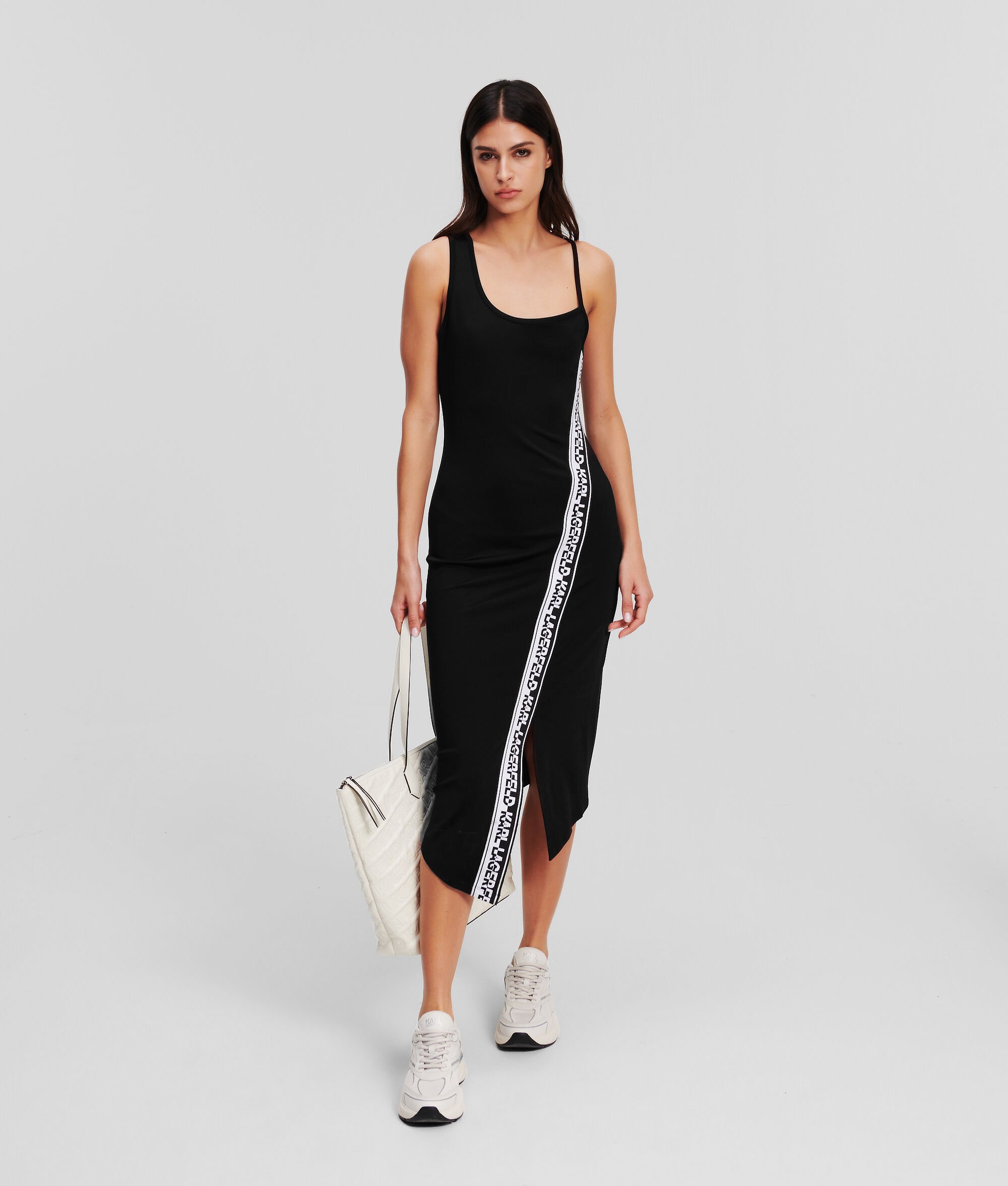 (image for) Custom-Made Karl Logo Asymmetric Dress